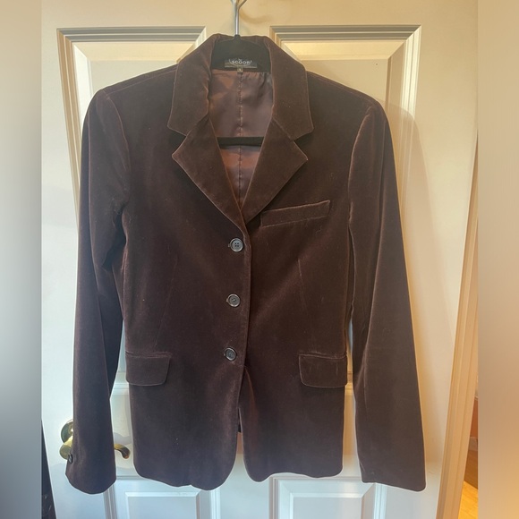 Theory for Scoop velvet blazer - Picture 2 of 7